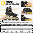 thumbnail image 4 of Patines en línea MammyGol ajustables con ruedas luminosas de PU para niños, 4 of 8