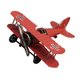 thumbnail image 3 of Biplano modelo de avión vintage Hugo Adorno de hierro Metálico decoración naranja, 3 of 10