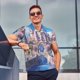thumbnail image 4 of Balery Majestic Fantasy Castle Camisa Polo de Hombre con Estampado, de Manga Corta y Tejido Medio, Camisa Tipo Golf Polo-Small, 4 of 6