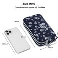 thumbnail image 3 of HAWEE 3 Zipper Compartment Wallet for Women Daisy Flower Cellphone Purse for Large Phones with Wristlet Water Resistant Minimalist Handbag, 3 of 6