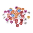 thumbnail image 2 of Wooden Flowers Buttons, Safe Wooden Buttons DIY Handcraft Chrysanthemum Shape  For Photo Frames, 2 of 8