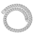 thumbnail image 3 of Cipaher Cuban Link Chain Silver Necklace for Men Hip Hop Jewelry Accessories, 3 of 5