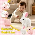 thumbnail image 2 of My Realistic Bunny Toy Easter Basket Stuffer, 2025 New Bunny Toys Educational Interactive Toys Bunnies Can Walk and Talk, Handmade Hopping Realistic Bunny Toy for Kids (Brown), 2 of 8