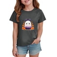 thumbnail image 2 of Enyan Kids Halloween Shirt Kid Ghost Shirt Short Sleeve Cute Tees Top Halloween Shirts Girls(Size 3-4 Years), 2 of 5