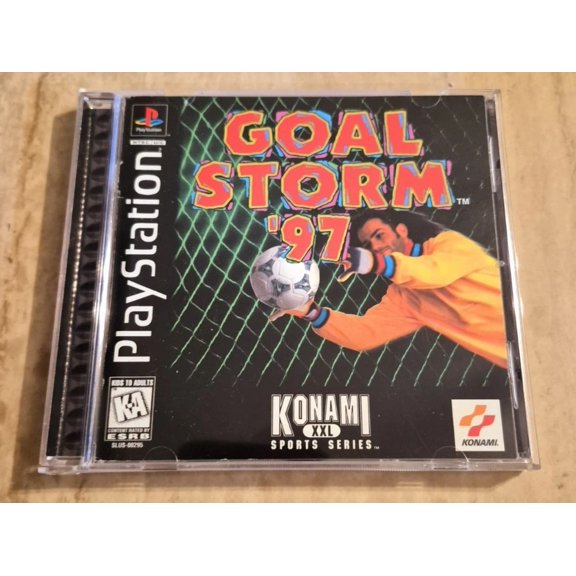 Goal Storm '97 - Complete in Box, Black Label - PS1 Playstation 1 PSX