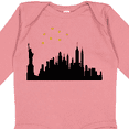 thumbnail image 4 of Inktastic New York Skyline Boys or Girls Long Sleeve Baby Bodysuit, 4 of 5