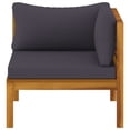 thumbnail image 4 of vidaXL 3-Seater Patio Sofa with Cushion Solid Acacia Wood, 4 of 11