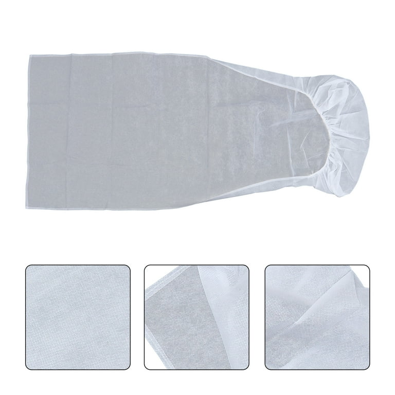 5pcs Airplane Disposable Seat Seat Cover Anti-dirty Dustproof Seat Cushion Cover, Size: 8.27 x 7.48 x 3.94, White