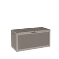 thumbnail image 2 of MAYEERTY 100 Gallon Outdoor Deck Box, Large Capacity Storage Box for Patio Furniture Cushions, Pillow with Wheels, Light Brown, 2 of 8