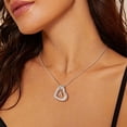 thumbnail image 2 of Turandoss Heart Initial Necklaces for Women Girls Dainty Hypoallergenic Cubic Zirconia Letter a-z Pendant Jewelry Mothers Day Birthday Teenage Girl Gifts for Little Girls Niece Sister, 2 of 7