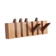 thumbnail image 3 of Perchero de madera para pared con forma de piano, perchero con gancho para colgar en la pared, único, abatible hacia abajo, moderno para entrada de 6 teclas, 3 of 9