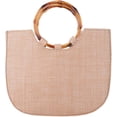 thumbnail image 3 of Zhuge 6 piezas de asas redondas de bambú para bolsos, de repuesto para bolsos hechos a mano, bolsos de playa, bolsos de paja, asas para bolsos, 3 of 5