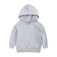 thumbnail image 3 of Kids Hoodies for Girls Kids Grey Hoodie Long Sleeve Casual Basic Pullover Sweatshirt Hoodie Fall Winter Clothes 8-9 Years Boys Clothes, 3 of 3