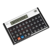 HP 12C Platinum - Financial Calculator - Battery - Silver, Carbonite