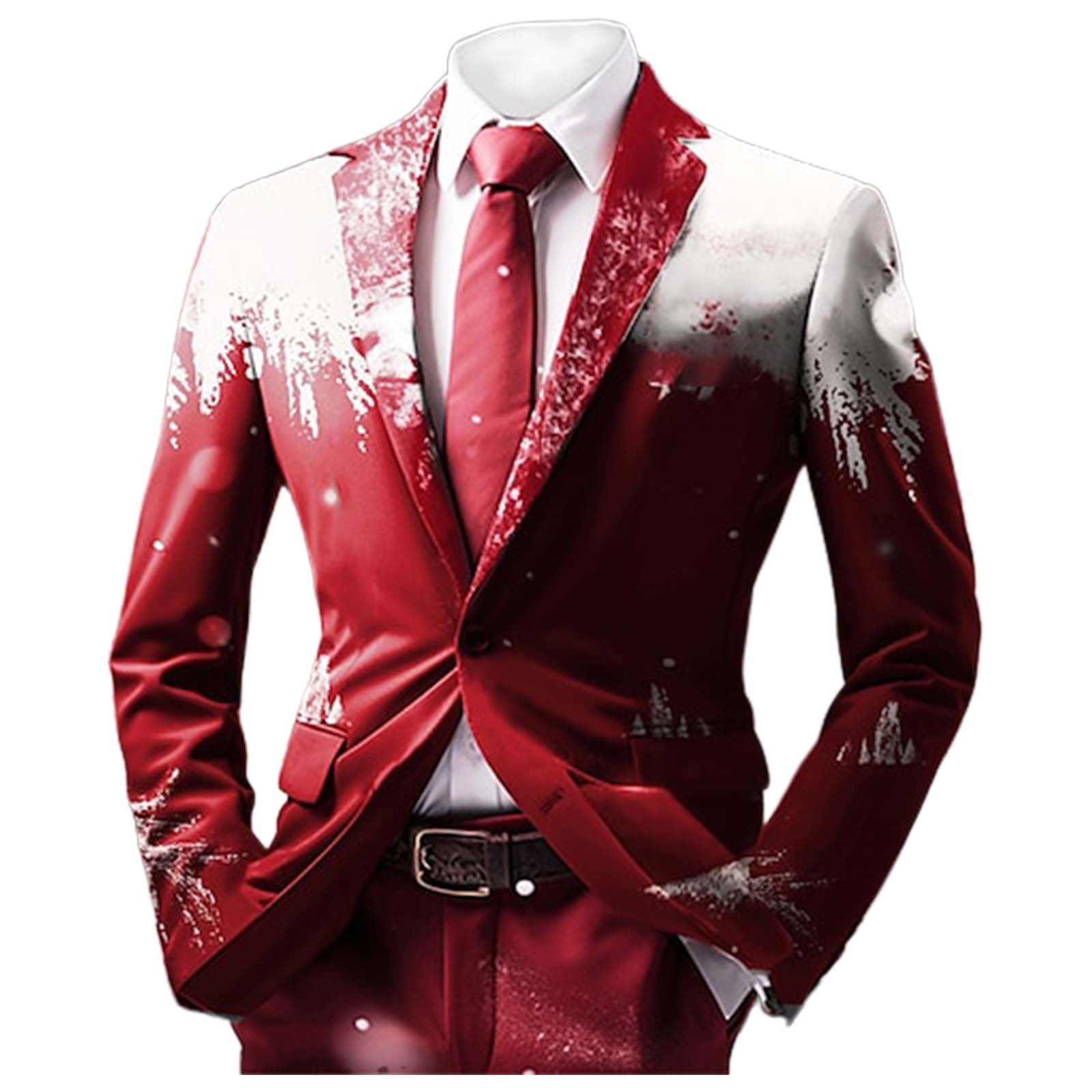Stylish Men's Retro Ethnic Prom Suits for Men Suits Slim Fit Style