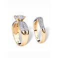 thumbnail image 2 of 3.21 TCW Round Cubic Zirconia Two-Piece Bridal Set in 14k Gold over Sterling Silver, 2 of 5