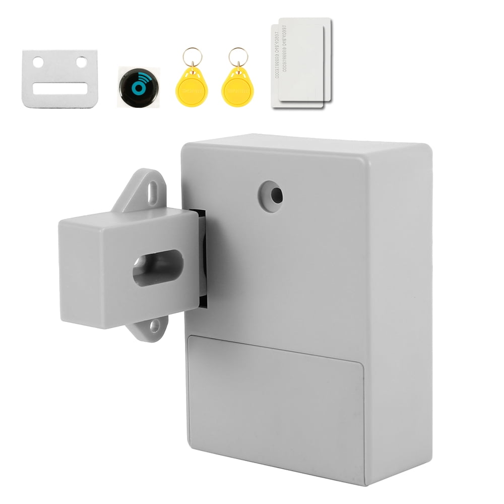 Electronic Cabinet Lock Card Locker Hidden DIY Kit Fit for Wooden Drawer Cabinet Drawer Shoe Cabinet with RFID Card/Tag Entry 