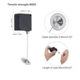 thumbnail image 2 of Unique Bargains Retractable Cable Lock with Double-Sided Adhesive Remote Lock 600g Round Iron Cap 1Set Black, 2 of 6