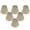 Linen Beige - 6 Pack, variant on Royal Designs, Inc. Empire Chandelier Shade with Flame Clip Fitter, CS-101AGL, Antique Gold, 2 x 3.5 x 3.15