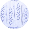 thumbnail image 1 of Ahgly Company Machine Washable Indoor Round Solid Blue Modern Area Rugs, 8' Round, 1 of 4
