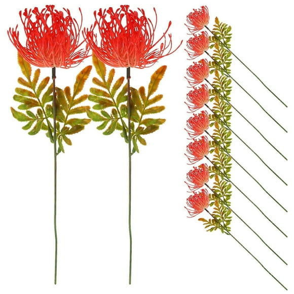 10pcs Artificial Flower Stems Red Spider Lily Flowers Lycoris Radiata Stems