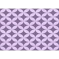 thumbnail image 1 of Ahgly Company Tapis Rectangulaire Lavable en Machine Intérieur Transitionnel Violet à Fleurs Violettes, 7 Pieds x 10 Pieds, 1 of 7