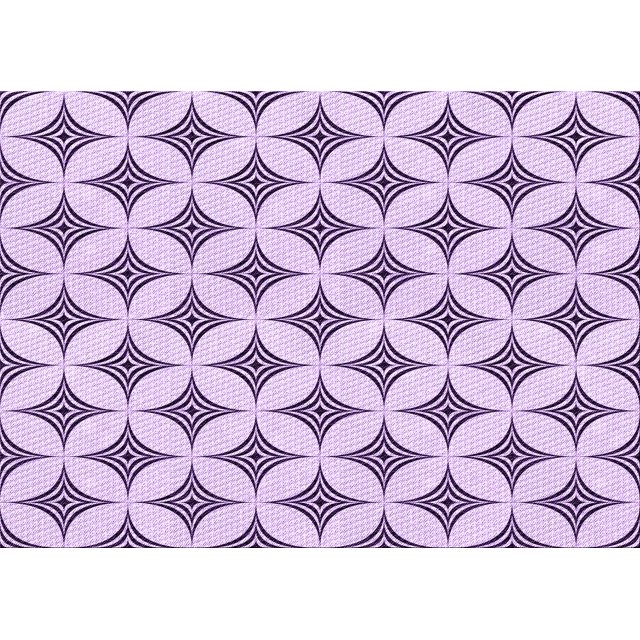 Ahgly Company Tapis Rectangulaire Lavable en Machine Intérieur Transitionnel Violet à Fleurs Violettes, 7 Pieds x 10 Pieds