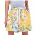 thumbnail image 4 of Haivin Womens Fashionable Solid Color Casual Home Elastic Waist Five-Point Pants Pajama Shorts, 4 of 5