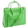 thumbnail image 2 of McKlein LAKE FOREST, Ladies' Laptop Briefcase, Top Grain Cowhide Leather, Green (94331), 2 of 5