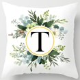 thumbnail image 4 of Alphabet Throw Pillow Covers Floral Letter Decorative Pillow Cases for Sofa,Couch,Bedroom Car Personalized Last Name Initial Cushion Covers Year-Round Farmhouse Boho Home Decor(17.72*17.72Inch), 4 of 4
