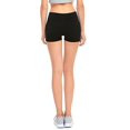 thumbnail image 4 of Gilbins 2 Pack Women's Seamless Stretch Yoga Exercise Shorts Black, 4 of 4
