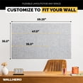 thumbnail image 4 of Panel de corcho WallHero Office, 59 x 36 cm, 15 unidades, baldosas de fieltro, color gris, 4 of 5