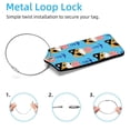 thumbnail image 2 of Square 2Pack PU Leather Anchor Cruise Luggage Tag with Privacy Cover and Stainless Steel Ring - Suitable for Travel Handbags Backpacks Luggage Tags, 2 of 6