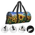 thumbnail image 3 of Honeii Landscape With Sunflowers Print Duffle Bag and Adjustable Strap,Foldable Travel Duffel Bags for Men Women,Waterproof Duffel Bags, 3 of 6