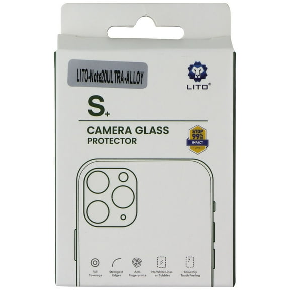 LITO S Camera Glass Protector for Samsung Galaxy Note20 Ultra 5G - Black