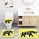 thumbnail image 1 of ABPHQTO Elefante Sketchy Elefante Silueta Nacido Para Ser Libre Dibujo De Frase Inspiradora Amarillo Juego de alfombras de baño de 3 piezas Alfombra de baño Alfombra de contorno y tapa de inodoro ABPHQTO Cont-CHAPPLE-27497, 1 of 2