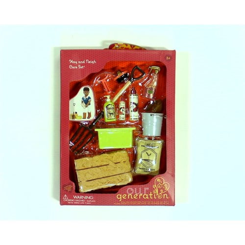 our generation hay and neigh horse care accessory set