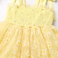 thumbnail image 6 of IBTOM CASTLE Baby Girls Tutu Dress Sleeveless Backless Princess Tulle Birthday Party Dresses Sequin Ruffle Summer Sundress 12-18 Months Yellow Daisy, 6 of 8