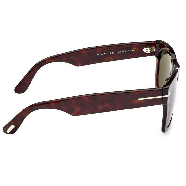 Tom Ford Nico Green Square Men's Sunglasses FT1062 52N 56