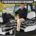 thumbnail image 5 of Whosucclay American Flag Print Golf Cart Seat Protector, Storage Pockets Golf Cart Seat Cover 4 Front Pockets Golf Cart Seat Towel Blanket Cover for Most 2 Seats, 5 of 7