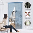 thumbnail image 6 of Gustave 39"x78" Crystal Beaded Tassel Curtain, Partition Door Curtain Beaded String Curtain, Door Screen Panel Home Decor Crystal Tassel Screen (Blue), 6 of 8