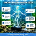 thumbnail image 6 of Purple Aquarium Skeleton Bubbler, Purple Glow Luminous Dancing Fish Tank Ornament, Swinging Skeleton Air Pump Compatible Halloween Aquarium Decor for Spooky Home Fish Tank Display, 6 of 6