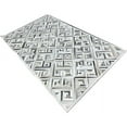 thumbnail image 4 of Diamond Design Grey Cowhide Leather Hide Rugs, 4x6 ft, Premium Luxury, Non Slip, 4 of 5