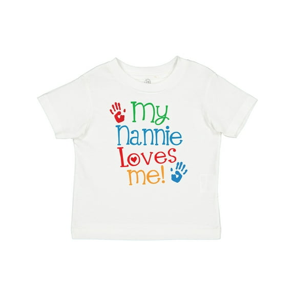 Inktastic My Nannie Loves Me Boys or Girls Baby T-Shirt