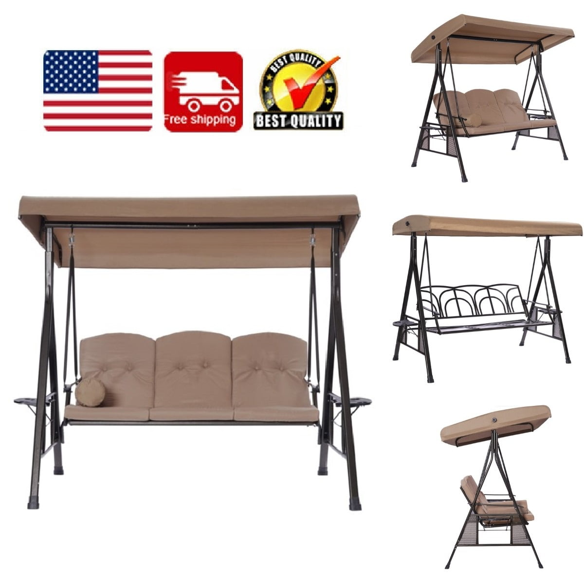 Goorabbit Outdoor Swing Chair,Patio Swing Chair,Outdoor Porch Swing