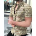 thumbnail image 5 of Camisas para hombre, estampado de leopardo, verano, frescas, informales, con estampado 3D, camisas de playa hawaianas, camisa de manga corta con solapa, ropa de calle para hombre y mujer, 5 of 5
