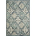 thumbnail image 2 of SAFAVIEH Evoke Isla Bordered Area Rug, Light Blue/Ivory, 5'3" x 7'6", 2 of 9