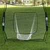 Costway 7X7 Baseball Softball Practice Hitting Batting Training Net Bow Frame Black Bag
