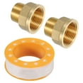 thumbnail image 1 of 2 piezas de conectores de tubería de latón, conector hexagonal macho de 3/4" NPT x hembra de 1" NPT, 1 of 7