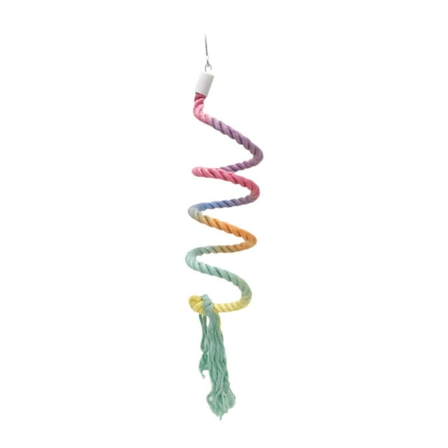 Cuerda para pájaros, perca, cuerda de escalada para loros de algodón para cacatúas, periquitos estilo C
